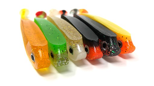 Gummifische in sechs Farben zum Zanderangeln von Zanderfang