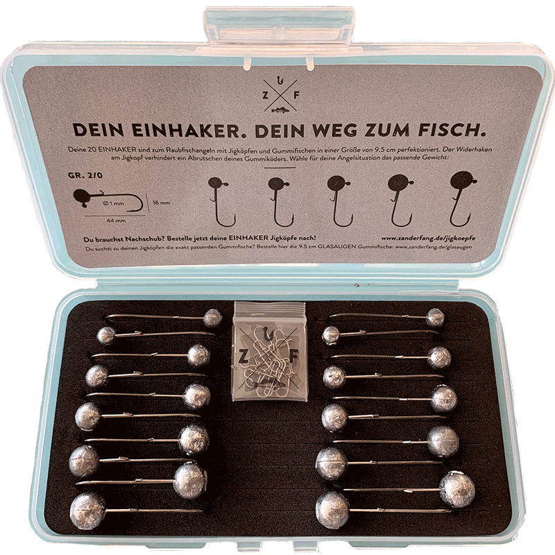 Jigkpfe Set EINHAKER - Zanderfang