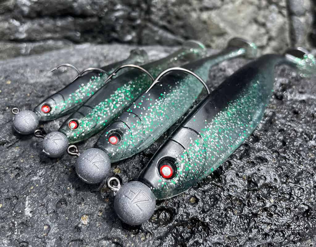 Gummifische schwarz für die Nacht auf Zander